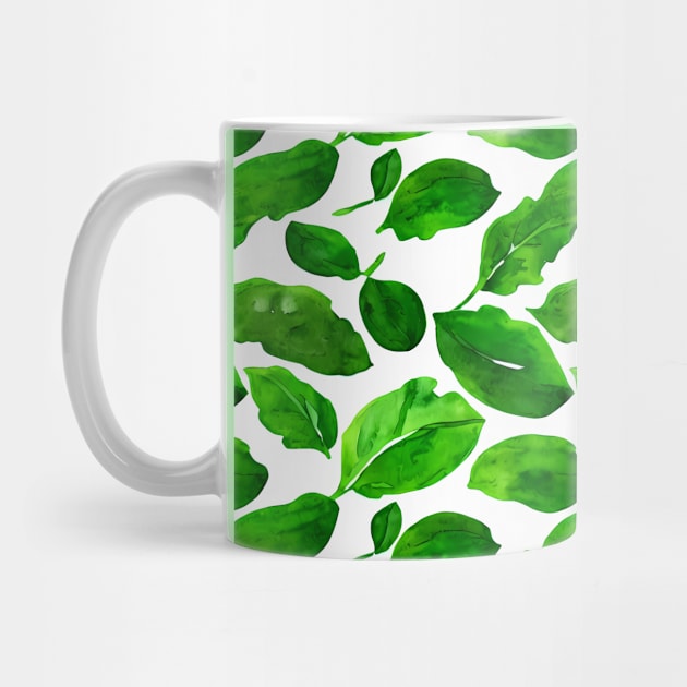 Green Leaves Pattern by Sage Harper